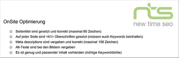 SEO Checkliste
