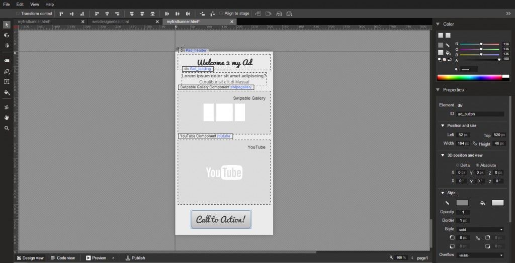 google webdesigner beta