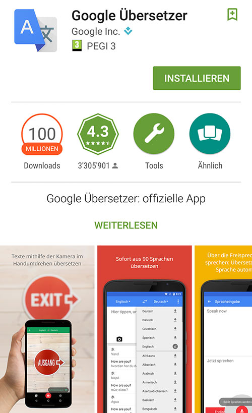 Google Translate App