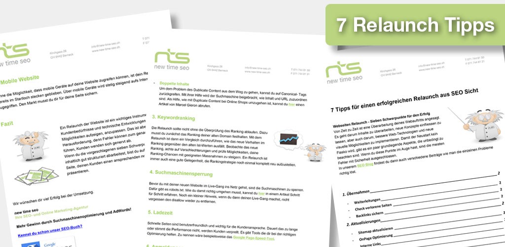 7 Tipps für einen erfolgreichen Relaunch aus SEO Sicht